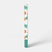 Modern tropisch ananas fruit patroon samsung galaxy hoesje (Linkerkant)