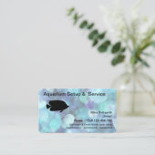 Modern tropisch aquarium visitekaartje (Staand voorkant)