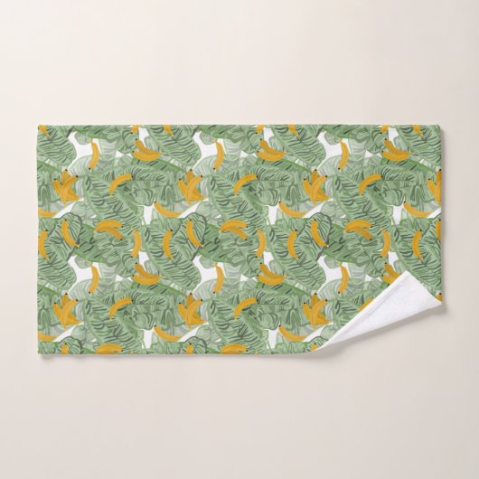 Modern tropisch bananengroen bad handdoek (Handdoek)