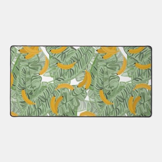 Modern tropisch bananengroen patroon bureaumat (Voorkant)