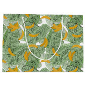 Modern tropisch bananengroen patroon groot cadeauzakje (Achterkant)