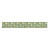 Modern tropisch bananengroen patroon grosgrain lint (Voorkant)