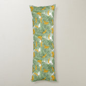 Modern tropisch bananengroen patroon lichaamskussen (Achterkant (Verticaal))