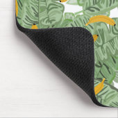 Modern tropisch bananengroen patroon muismat (Hoek)