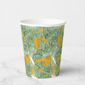 Modern tropisch bananengroen patroon papieren bekers (Rechts)