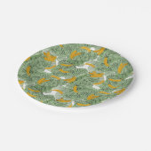 Modern tropisch bananengroen patroon papieren bordje (Gekanteld)