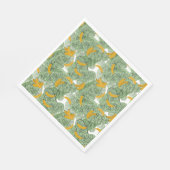 Modern tropisch bananengroen patroon servet (Hoek)