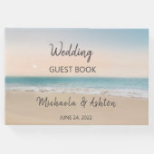 Modern Tropisch Beach Weddenschap Book Gastenboek (Voorkant)