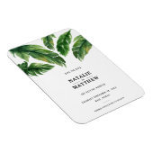 Modern tropisch blad behalve de datum magneet (Rechterzijde)