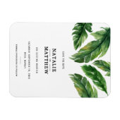 Modern tropisch blad behalve de datum magneet (Horizontaal)