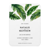 Modern tropisch blad behalve de datum magneet (Verticaal)