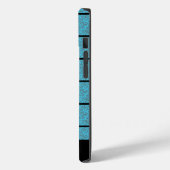 Modern Tropisch Blauw Splash Grijs Case-Mate iPhone Case (Achterkant / Links)