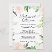 Modern Tropisch Bloemen repetitie diner Kaart (Voorkant)