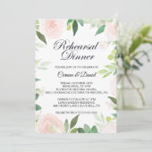 Modern Tropisch Bloemen repetitie diner Kaart (Staand voorkant)