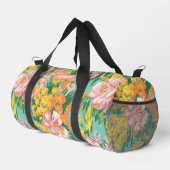 Modern Tropisch Bloemenpatroon Gepersonaliseerde N Plunjezak (Rechterhoek)