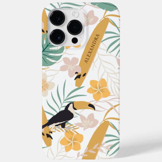 Modern tropisch botanisch aangepast Case-Mate iPhone case (Achterkant)