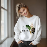 Modern tropisch botanisch abstract bruidsmeisje trui<br><div class="desc">Modern tropisch abstract geschilderd bruiloft bruidsmeisje gunst partij kleding sweatshirt. Onderdeel van een modern collectie.</div>