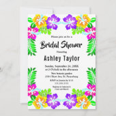 Modern tropisch botanisch bloemig Vrijgezellenfees Kaart (Voorkant)