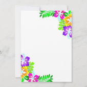 Modern Tropisch Botanisch Roos Bloemen 1e Verjaard Kaart (Achterkant)