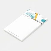 Modern tropisch collage post-it® notes (Schuin)