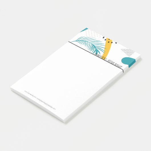 Modern tropisch collage post-it® notes (Schuin)
