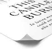 Modern Tropisch Dit Kaars Brandt Trouw Teken Poster (Hoek)