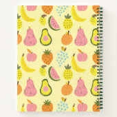 Modern Tropisch Fruit Patroon Gepersonaliseerd Rec Notitieboek (Achterkant)