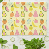 Modern Tropisch Fruit Patroon Gepersonaliseerd Rec Theedoek (Gevouwen)