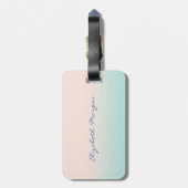 Modern Tropisch, Glitter Palmbomen Bagagelabel (Achterkant verticaal)