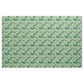 Modern tropisch groen blad patroon stof (Yard (91,4 cm))