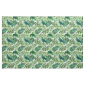 Modern tropisch groen blad patroon stof (Fat Quarter)