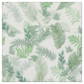Modern tropisch groen wit groen blad stof (Close Up)
