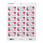 Modern Tropisch ,Hibiscus Opal Etiket (Full Sheet)