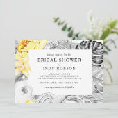 Modern tropisch horizontaal Vrijgezellenfeest Kaart (Staand voorkant)