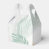 Modern Tropisch laat roze Baby shower Bedankdoosjes (Achterkant)