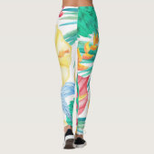 Modern tropisch leggings (Achterkant)