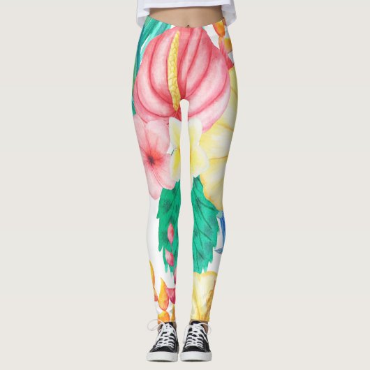Modern tropisch leggings (Voorkant)