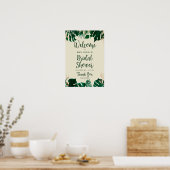 Modern Tropisch Met Vrijgezellenfeest Welkomstteke Poster (Keuken)