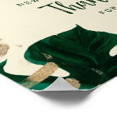 Modern Tropisch Met Vrijgezellenfeest Welkomstteke Poster (Hoek)