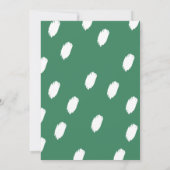 Modern Tropisch Monstera Green Leaf Baby shower Bedankkaart (Achterkant)