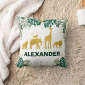 Modern tropisch Oerwoud Kussen (Deken)