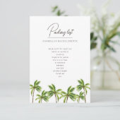 Modern Tropisch palm Bachelorette Weekend Packs (Staand voorkant)