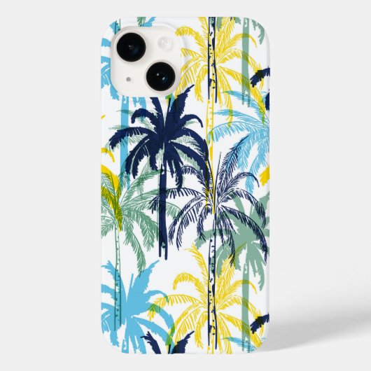 Modern Tropisch Palmboompatroon Case-Mate iPhone Case (Achterkant)