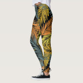 Modern tropisch palmpatroon leggings (Links)