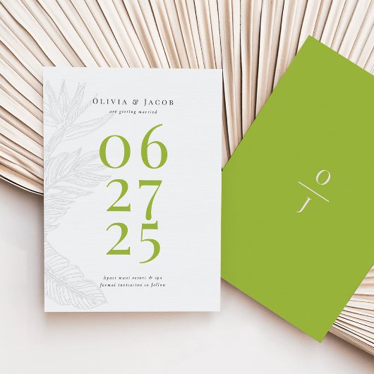 Modern tropisch sparen de Datum Kaart