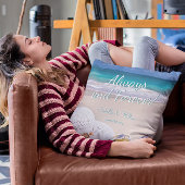 Modern tropisch strand altijd en voor altijd kussen