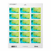 Modern tropisch strand label (Full Sheet)