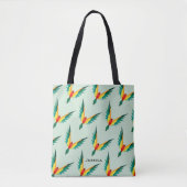 Modern Tropisch vogelpatroon, speciaal aangepast Tote Bag (Voorkant)