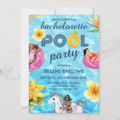 Modern tropisch vrijgezellenfeest kaart (Voorkant)