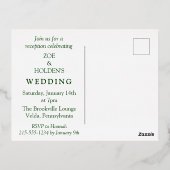 Modern Tropisch we hebben een gehuwde loontrecepti Folie Uitnodiging Briefkaart (Achterkant)